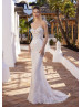 Sweetheart Neck Ivory Lace Tulle Effortless Beauty Wedding Dress